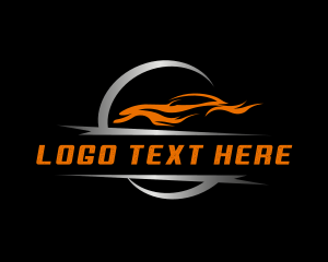 Auto Detailing - Automobile Race Car logo design