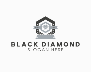 Diamond Hexagon Badge logo design