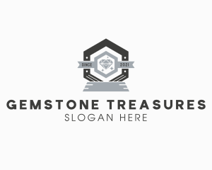 Diamond Hexagon Badge logo design