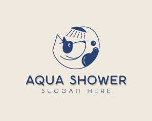 Shower - Dog Shower Pet Care logo design