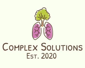 Complication - Eco-Friendly Tree Lungs logo design