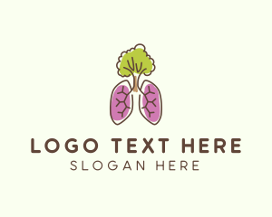 Eco-Friendly Tree Lungs Logo