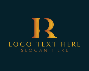 Author - Classic Antique Letter R logo design