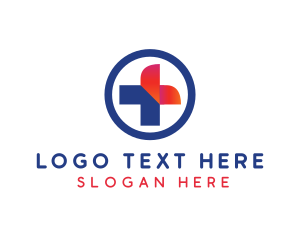 Oncology - Medical Hospital Cross logo design