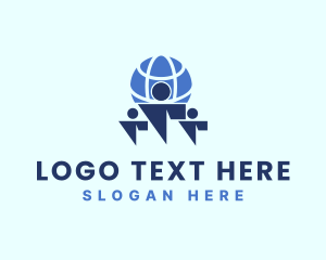 Humanitarian - People Global Organization logo design
