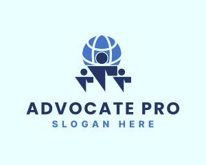 Advocate - People Global Organization logo design