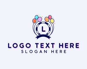 Lettermark - Entertainment Balloon Party logo design