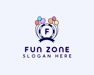 Entertainment Balloon Party logo design