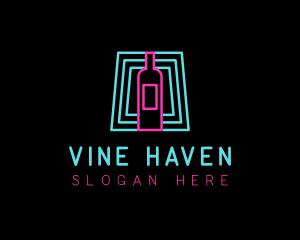 Wine Bar Nightclub logo design