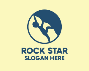 Outdoor Rock Climbing  logo design