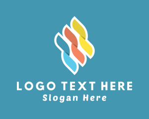 Multicolor Marketing Ribbon Logo