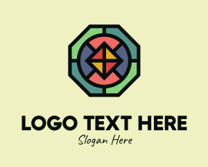 Polygonal - Octagon Polygon Mosaic logo design