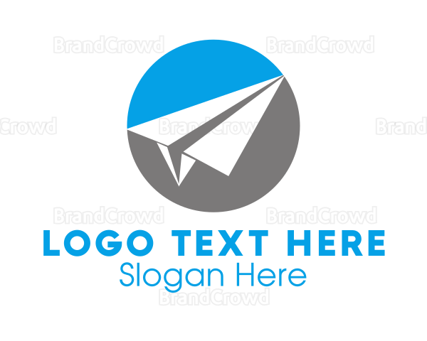 paper airplane logo