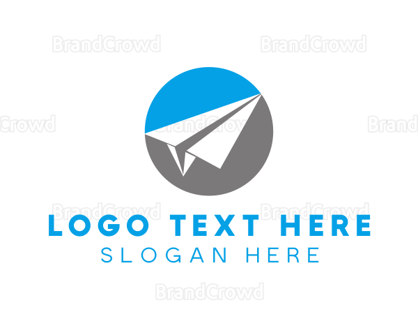 Paper Plane Travel Logo