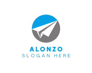 Paper Plane Travel logo design