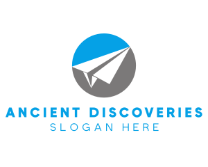 Paper Plane Travel logo design