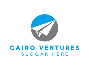 Paper Plane Travel logo design