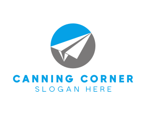 Paper Plane Travel logo design