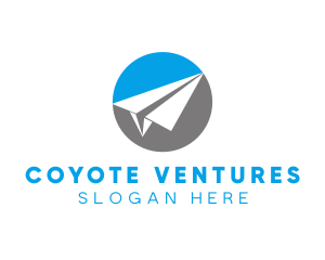 Paper Plane Travel logo design