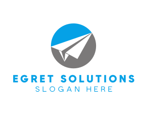 Paper Plane Travel logo design