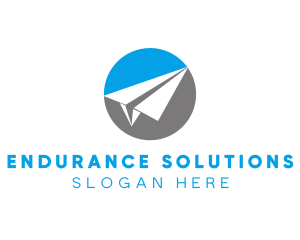 Paper Plane Travel logo design