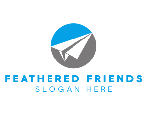 Paper Plane Travel logo design