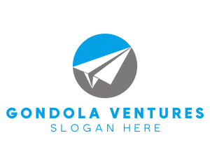 Paper Plane Travel logo design