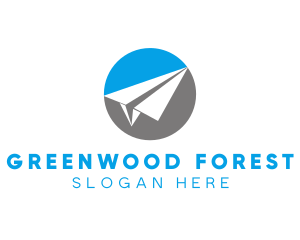 Paper Plane Travel logo design