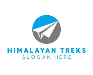 Paper Plane Travel logo design