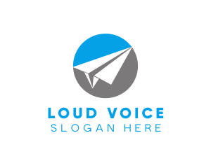 Paper Plane Travel logo design