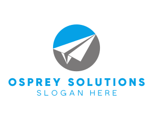 Paper Plane Travel logo design