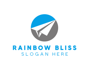 Paper Plane Travel logo design