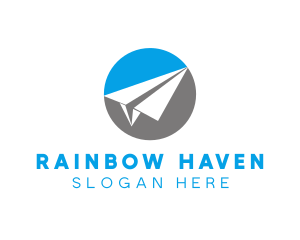 Paper Plane Travel logo design