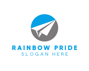 Paper Plane Travel logo design