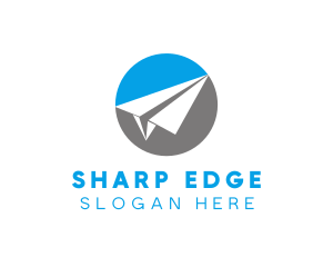 Paper Airplane Travel logo design