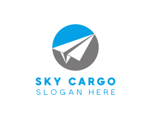 Paper Plane Travel logo design