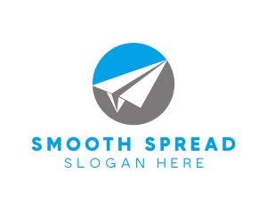 Paper Airplane Travel logo design