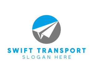 Paper Plane Travel logo design