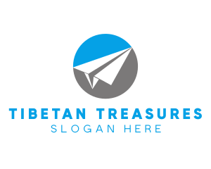 Paper Plane Travel logo design