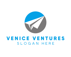 Paper Plane Travel logo design