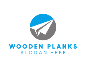 Paper Plane Travel logo design