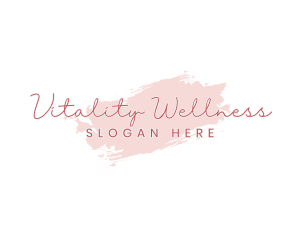 Wellness Beauty Spa Brush logo design