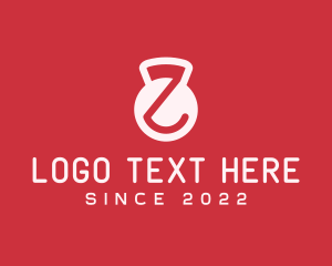 Personal Trainer - Gym Fitness Kettlebell Letter Z logo design