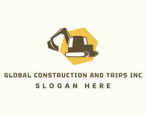 Heavy Equipment Excavator  Logo