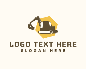 Heavy Equipment Excavator  Logo