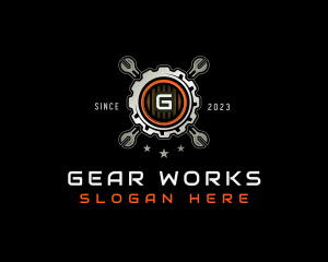 Gear Mechanic Repair logo design