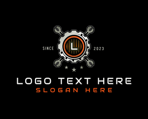 Automobile - Gear Mechanic Repair logo design