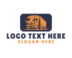 Dumptruck - Truck Cargo Moving logo design