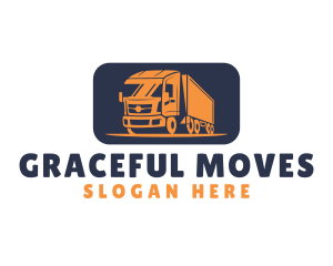 Truck Cargo Moving logo design