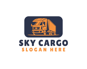 Truck Cargo Moving logo design